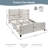 White Teddy Velvet Bed Frame with 49" High Back Headboard - Upholstered Platform Bed with 12-Slat Support, Solid Wood Feet, No Box Spring Needed-565235232