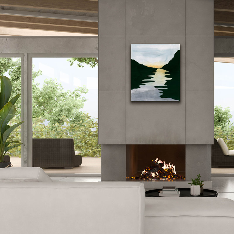  «Elizabeth's River 2» par Alicia Longley, art mural sur toile, 26 po x 30 po, H 30 po x l 26 po