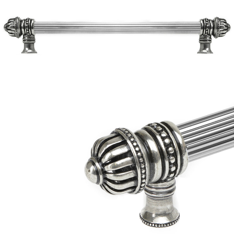 Cage à cricket avec petit faîteau à poignée longue 5/8 po, Argent argent, 12"