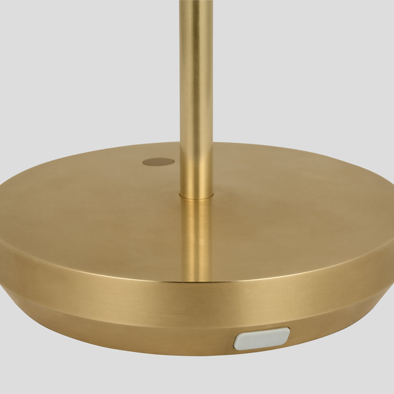 Doppia Short Accent Rechargeable Table Lamp, Gold