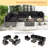 7 Pieces Outdoor Patio Set with WPC Coffee Table-587964985