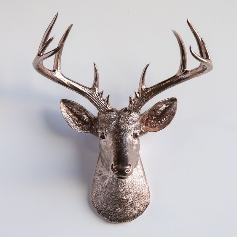 Animals Wall Decor on Resin, Champagne