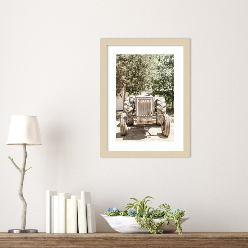 «Vintage Ford» par Daisey, impression sur bois encadrée, Brun, H 17 po x l 13 po