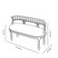 Banc en bois massif American Country
