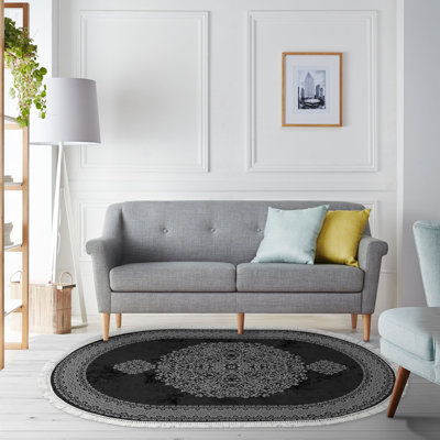 Tapis damassé en polyester tissé à plat Nicole