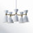 Bimini 5-Light Metal Geometric Shaded Chandelier-406457859