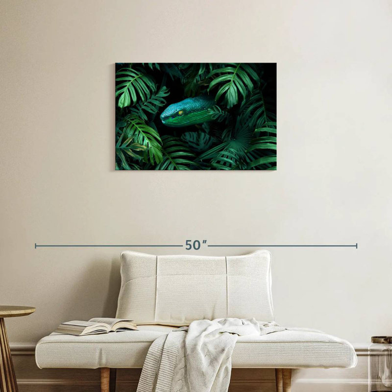 Tropical Snake, 20" H x 30" W