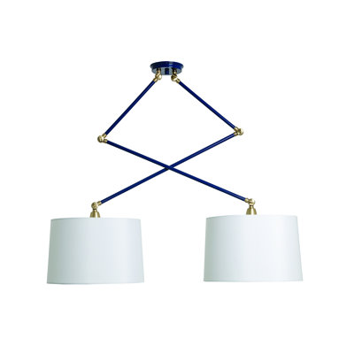 Luminaire suspendu tambour 2 lumières Creeden