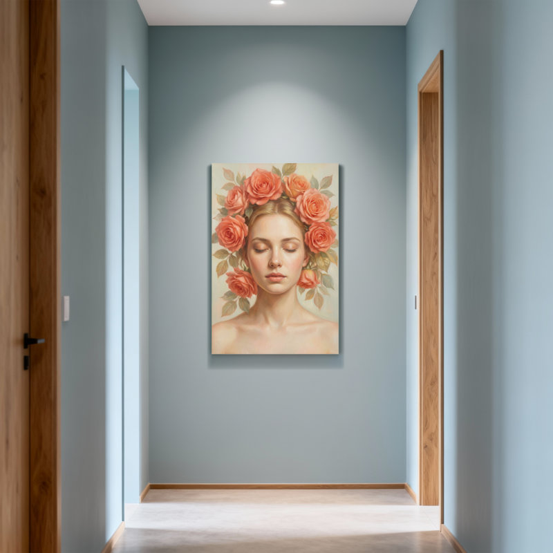 Art floral, impression sur toile, H 18 po x l 12 po