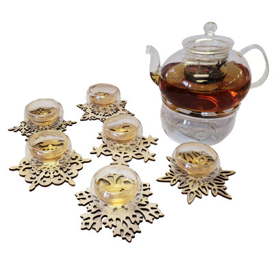 The Holiday Aisle® Leisha Glass Solid Colour Teapot