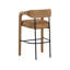 Upholstered Stool with Solid Wood Frame-96097333
