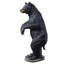 Statue d'ours noir debout