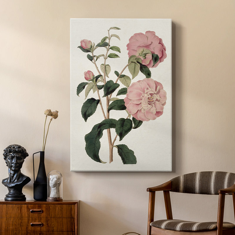 Mélange floral rose IV - galerie Cavas sur mesure, H 60 po x l 40 po