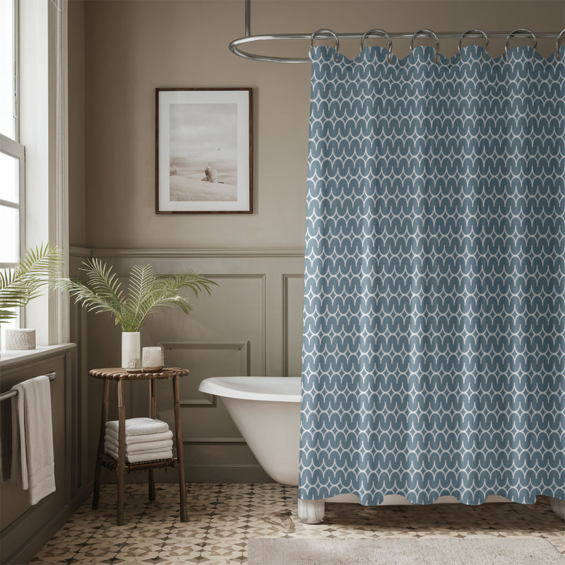 Rideau de douche Premium 19, Bleu clair, H 74 po x l 71 po