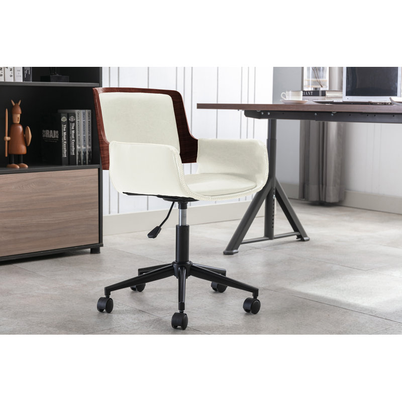 Chaise de bureau Wallach, Blanc
