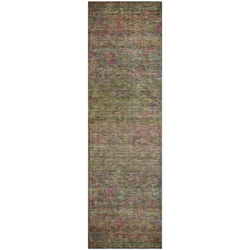 Premium Machine Washable Mayfield AMF1171 Global Rug, Runner 2'3" x 7'6"