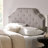 Grey Fabric Upholstered Headboard - Queen & Full Sized With Contemporary Appeal Button Diamond Stitch And Fine Nailhead Accents Assembly Required Delightful