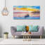 1 panneau expédié à l'aube, reproduction de peinture à l'huile sur toile encadrée, art mural-937681943
