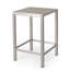 Table de bar d'extérieur en aluminium 43 po avec plateau en verre (table incluse seulement)-1125381213
