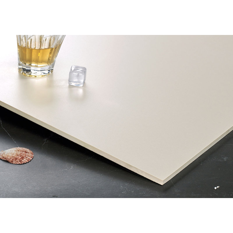 Element 12" x 24" Porcelain Concrete Look Wall & Floor Tile, Off-White Snow
