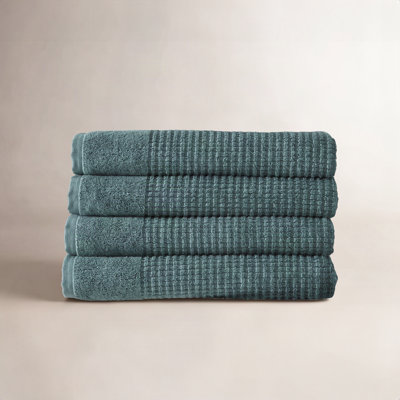 Earline 4-Piece Turkish Cotton Bath Towel Set