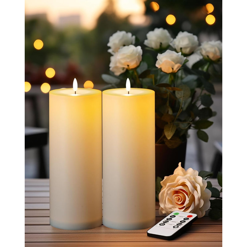 Unscented Flameless Pillar Candle