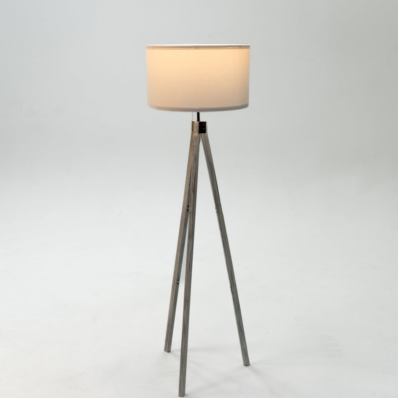 Jaronda 60'' Polished Tripod Floor Lamp