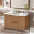 36" Wall-Mounted Bathroom Vanity with Ceramic Sink