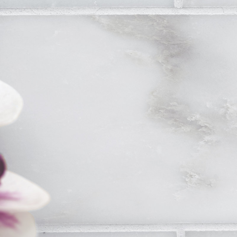 Arabescato Carrara 4 in. x 12 in. Honed Marble Subway Floor and Wall Tile, Arabescato Carrara