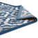 Kalinda Rustic Vintage Moroccan Trellis 5x8 Area Rug in Beige, Moroccan Blue and Ivory
