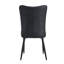 Table de salle à manger extensible et ensemble de chaises, table coulissante de 59 à 71 pouces, jumelée à 4 chaises en polyuréthane noir avec un motif à rayures verticales sur le dossier. Convient aux salles à manger, aux bureaux, etc.