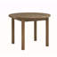 Table de salle à manger ronde 42 po pour 4 personnes, table de cuisine rétro, table de salle à manger en bois avec pieds en bois massif pour le salon de la cuisine, ultra facile à assembler