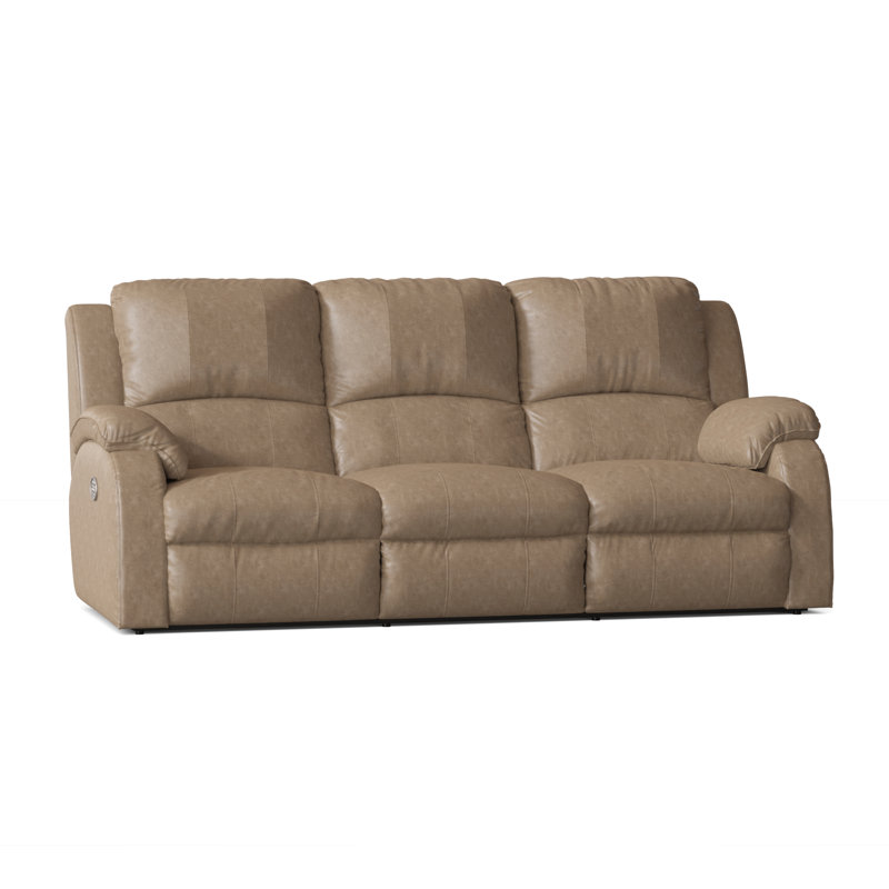 Cagney 89'' Upholstered Power Reclining Sofa, Passion Vintage Polyester Blend