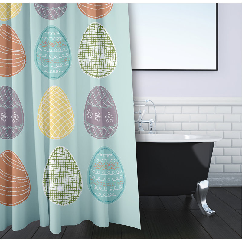 Rideau de douche Funky Junky, Aigue-marine