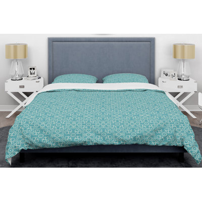 Traditional Polyester Twill Abstract Duvet Cover