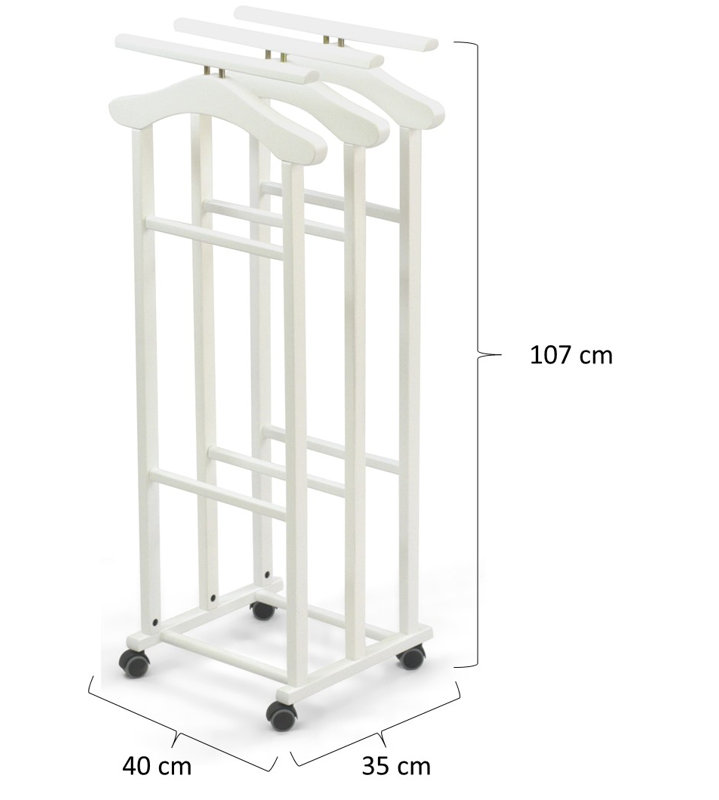 Dilana Valet Stand, White