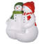 Banc sculpté bonhomme de neige Poudre Pals