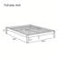 Structure de lit plateforme 12 po