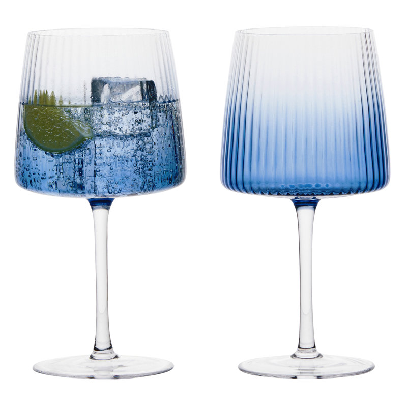Empire Gin Glasses, Blue