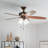 52'' Ceiling Fan with Light Kit-1329633894