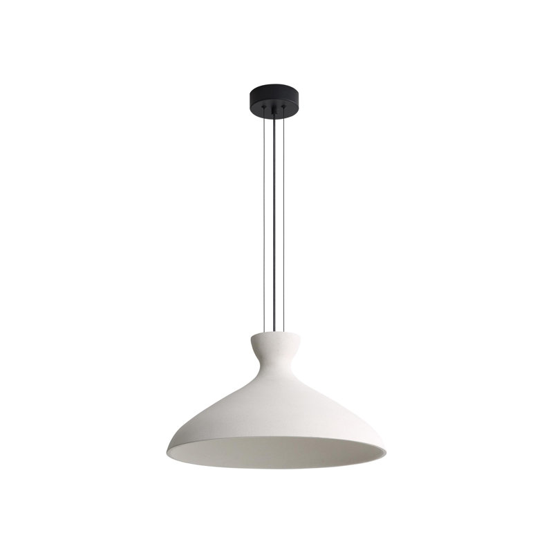 Varley 22" LED Pendant Sandstone Cement, White