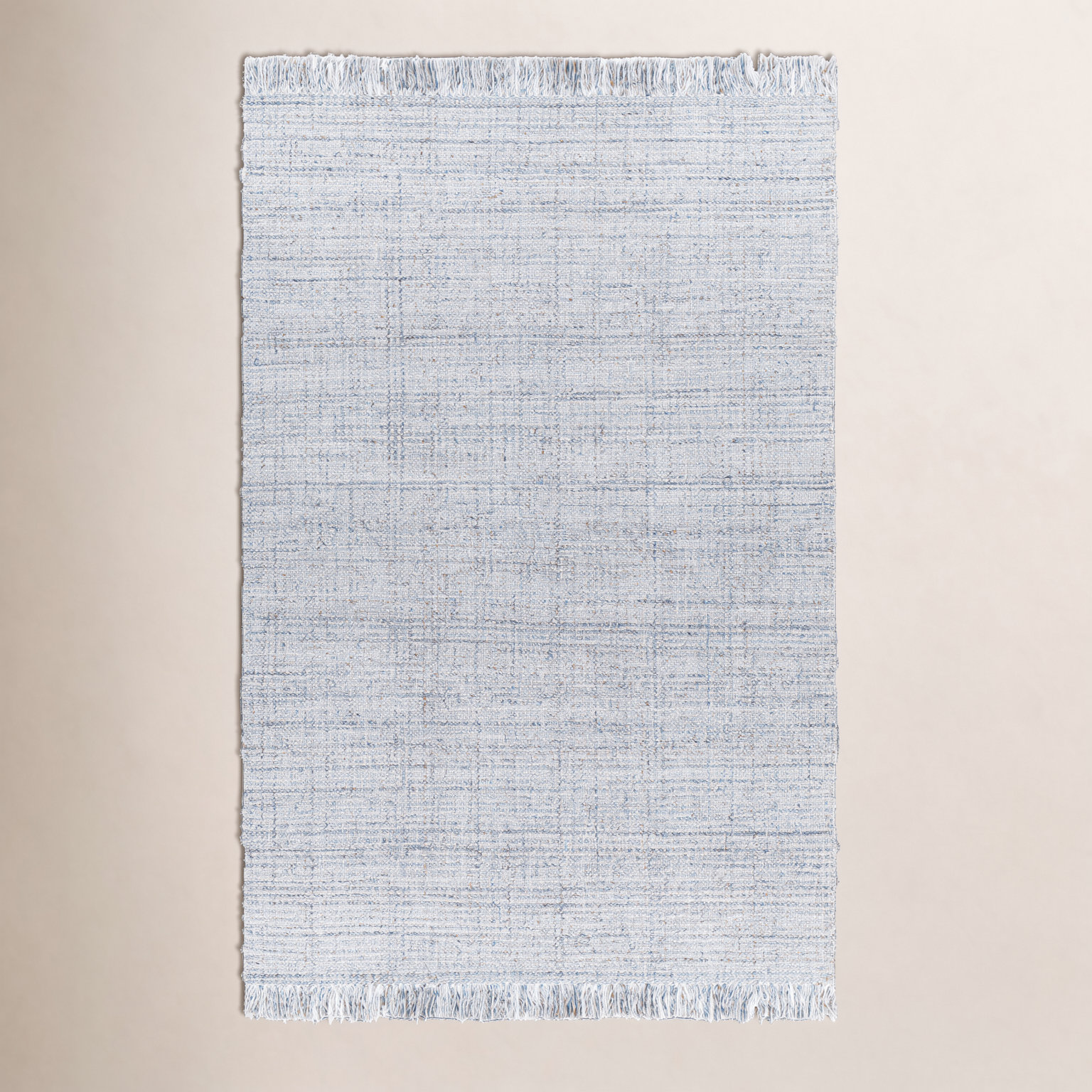 Viewcrest Hand-Woven Striped Light Gray Rug, Rectangle 9' x 12'