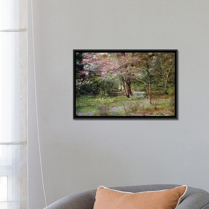 " Spring " by John Rivera, 18" H x 26" W x 1.5" D, Black Framed Canvas, No Mat