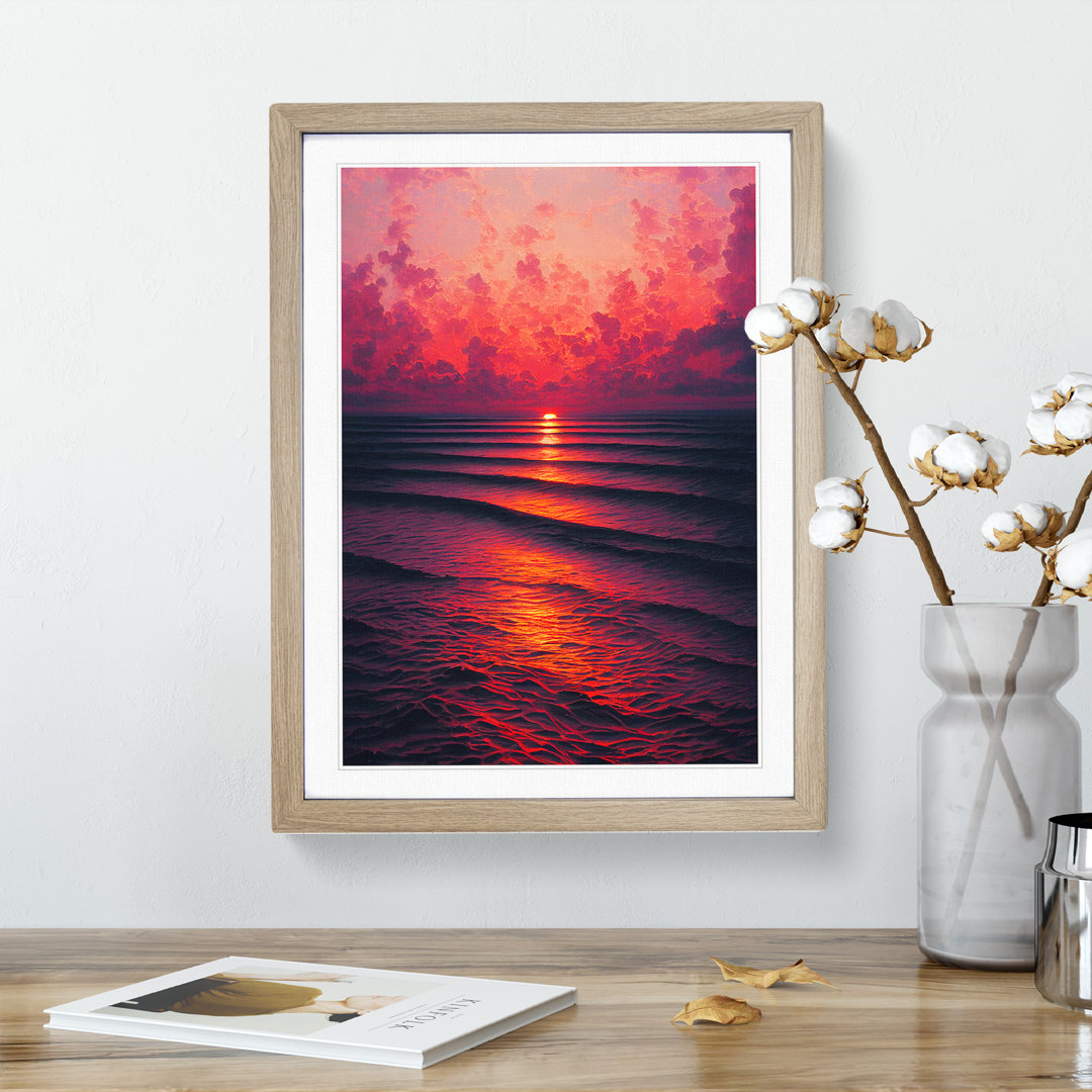 Magnificent Ocean Sunset - Framed Print