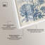 Décoration murale de salle de bain "Blue Engraving II" par Art Remedy, cadre blanc, 30 x 45-127925160-127925161