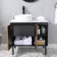 Ensemble de meuble-lavabo simple 32 po brun moderne