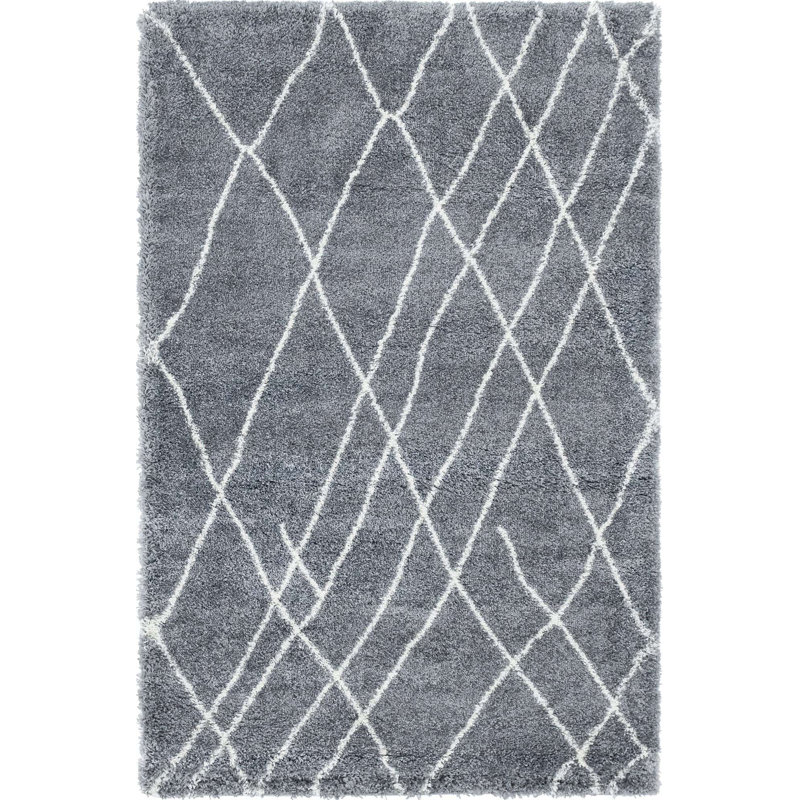 Striped Indoor Rug, Rectangle 5'1" x 8'