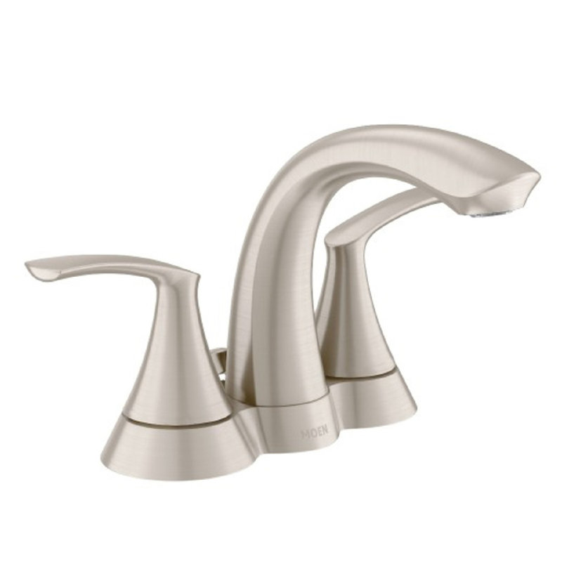 Lavatory Centerset Bathroom Faucet, Brushed Nickel