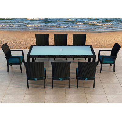 Kaneb 7 Piece Sunbrella Dining Set with Cushions
