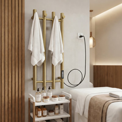Electric Heated Towel Warmer Rack Wall Mounted Towel Rack